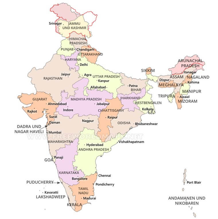 indien Landarte