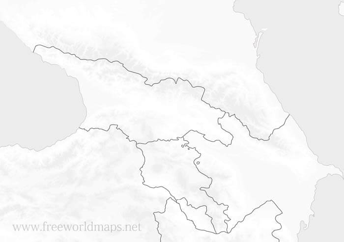 HD Karte Kaukasus