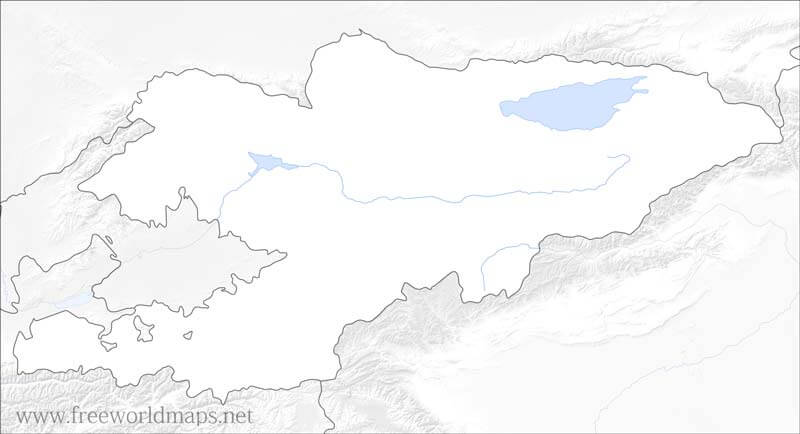 HD Karte Kirgisistan