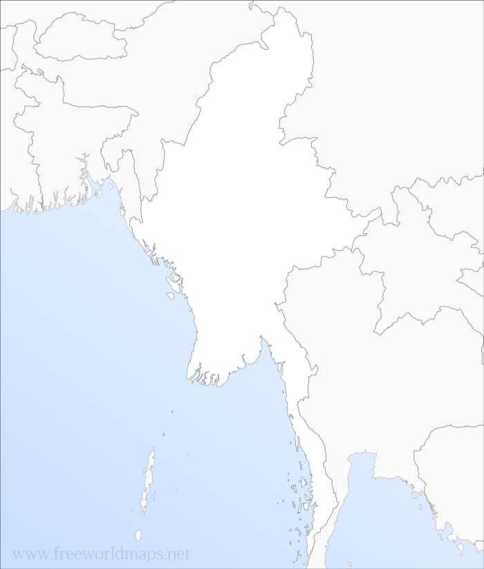 HD Karte Myanmar
