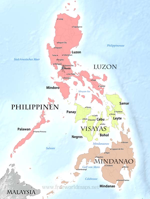 Philippinen politische Karte