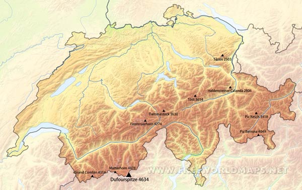 Schweiz Gipfel