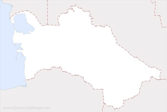 HD Karte Turkmenistan