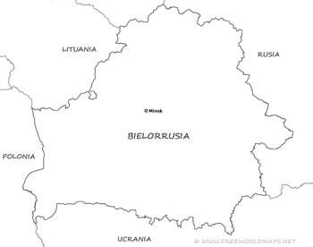 Mapa de Bielorrusia para imprimir