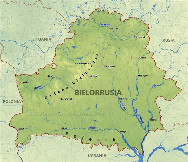 Bielorrusia mapa