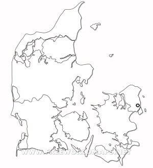 Mapa de Dinamarca para imprimir