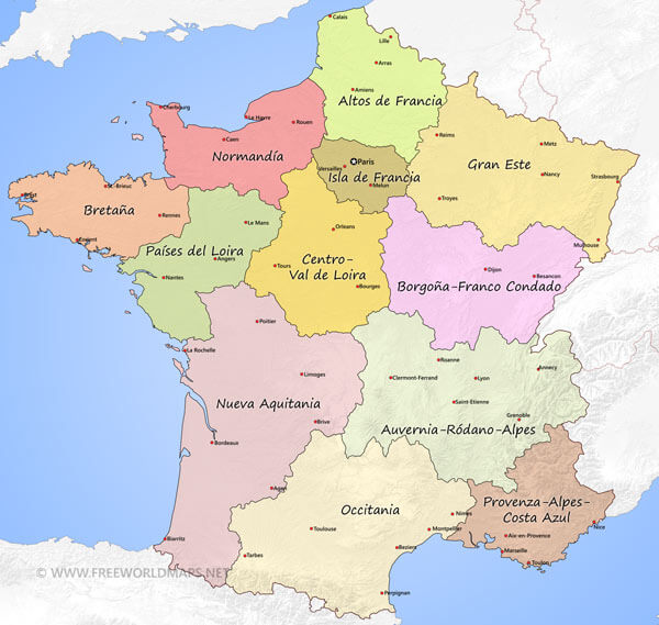 Mapa Francia