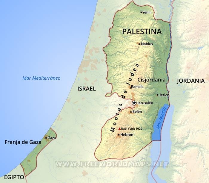 Palestina mapa