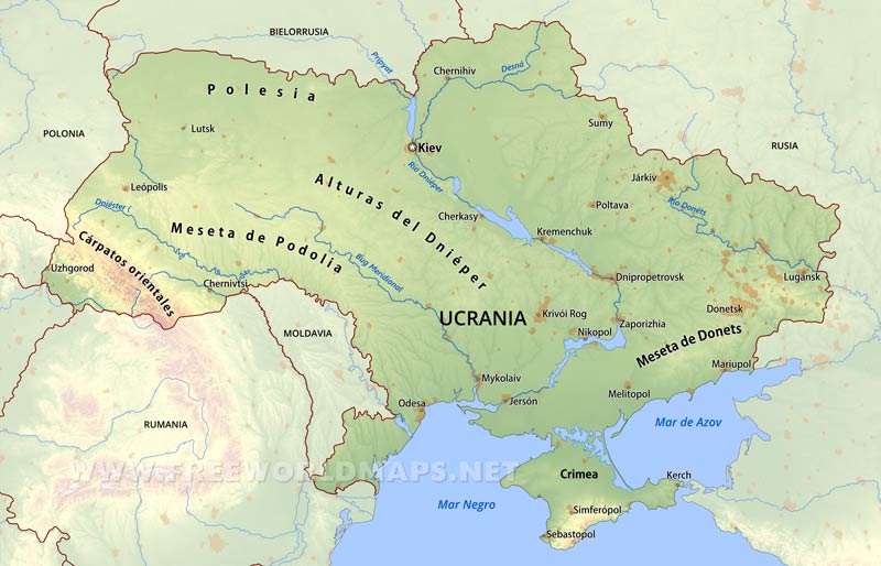 Ucrania mapa