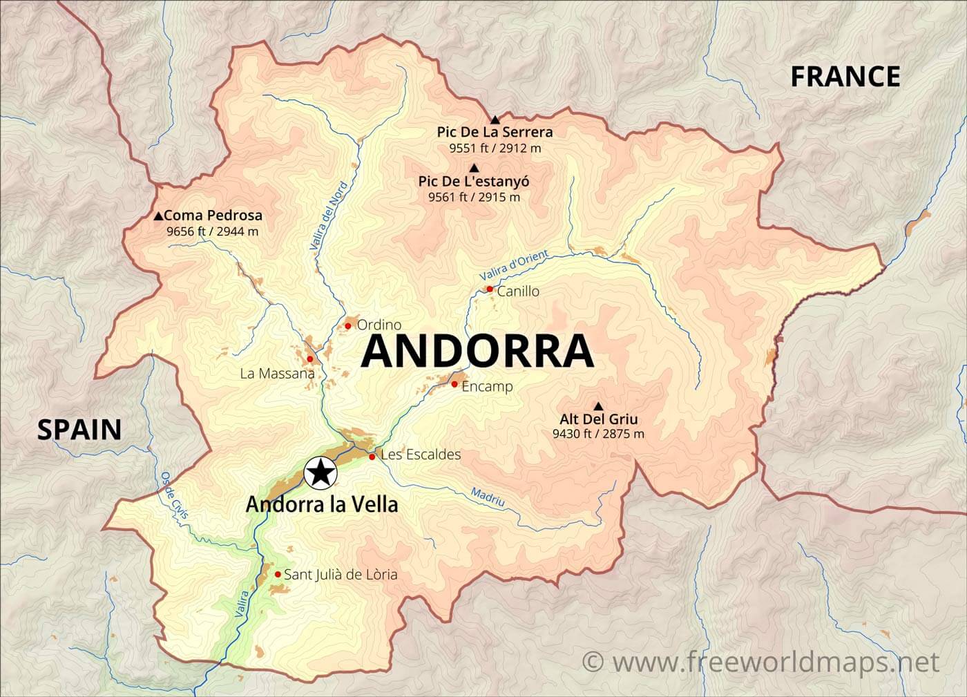Andorra Map Atlas