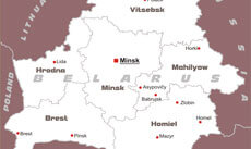Belarus political map