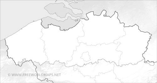 Flanders blank map