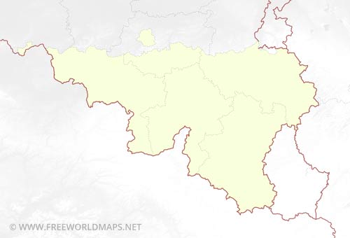 Wallonia blank map