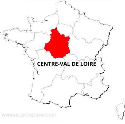 Centre-Val de Loire location on France map Centre-Val de Loire location on France map