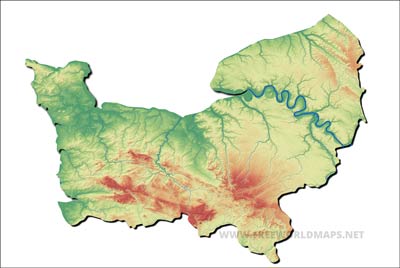 Normandy topography