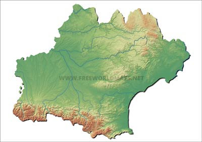 Occitanie topography