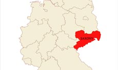 Saxony location map