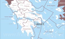 Greece political map