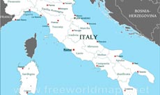 Italy political map