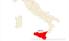 Sicily location map