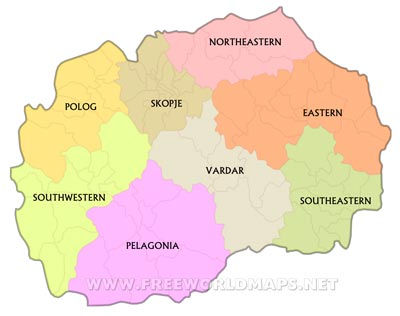 North Macedonia regions