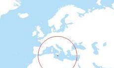 Malta location map