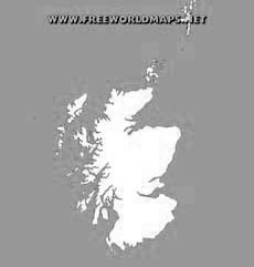 Scotland blank map