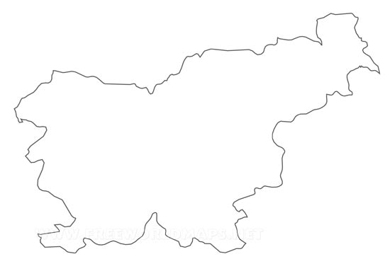 Slovenia outline map