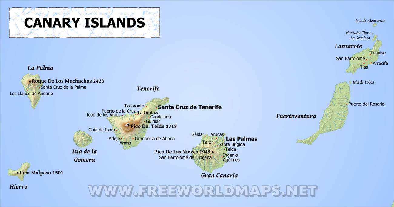 Canary Island Maps Ultimate Canary Islands Tour 8 Days Kimkim