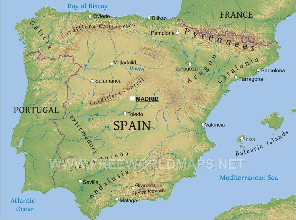 Geography Of Spain And Europe Map Political And Cultural Geography Of
