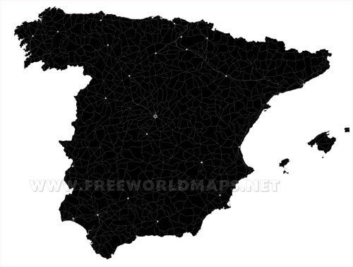 Spain roads map