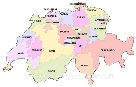 Switzerland cantons
