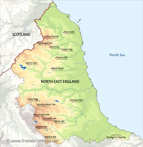 North East England mountains