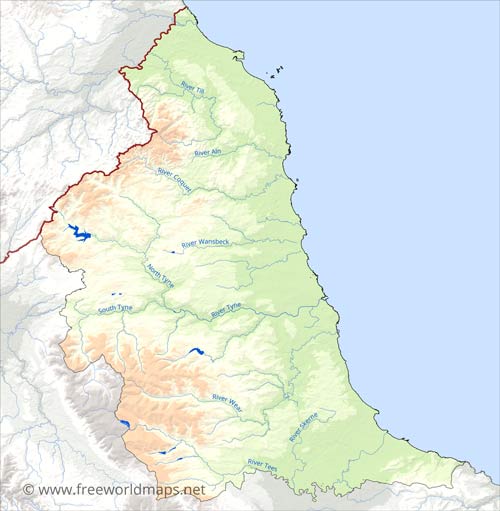 North East England rivers