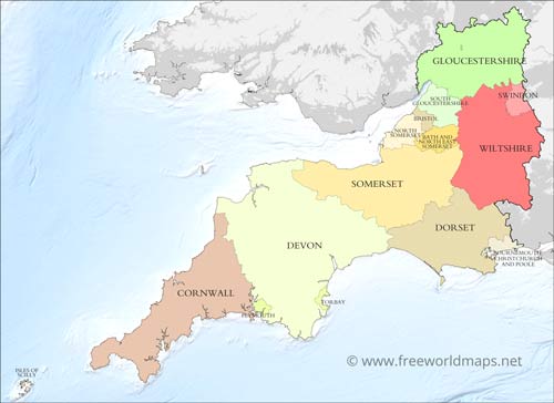 South West England counties