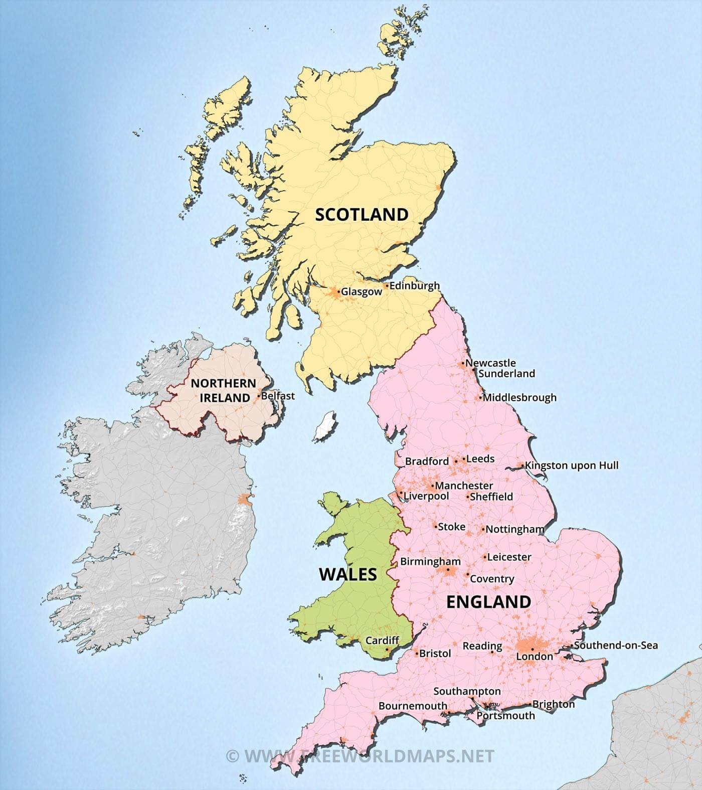 United Kingdom Maps By Freeworldmaps