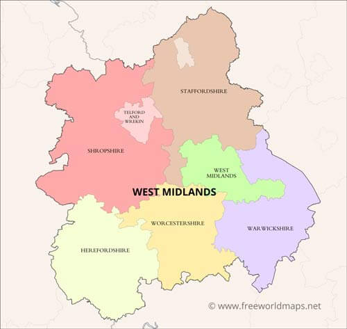 West Midlands counties