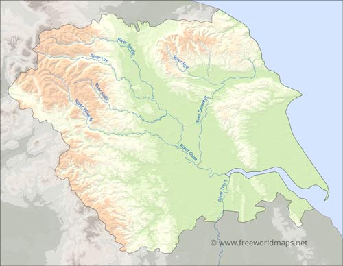 Yorkshire and the Humber rivers