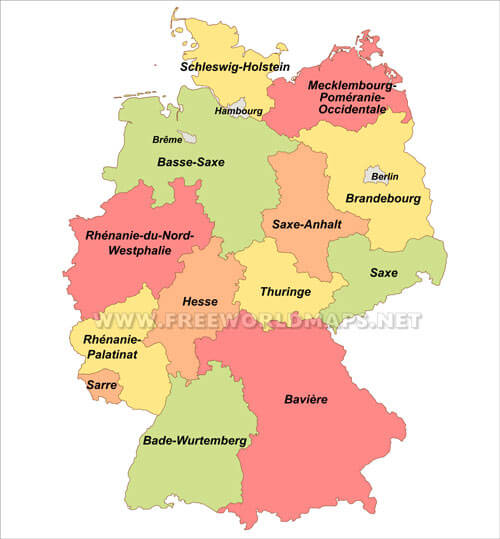 États fédérés de l'Allemagne