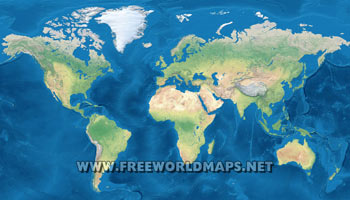 Carte géographique du monde