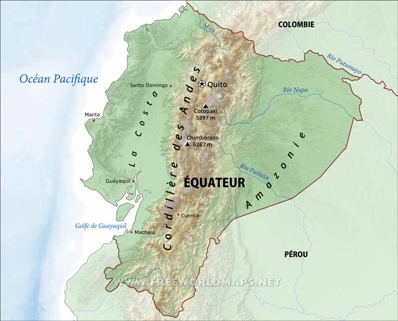 Carte Équateur