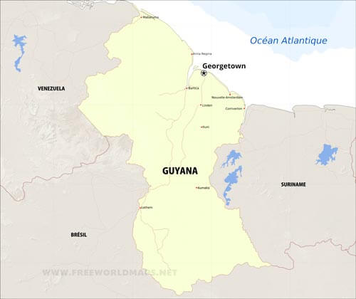 Guyana carte d