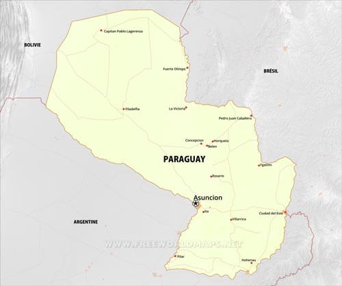Paraguay carte d