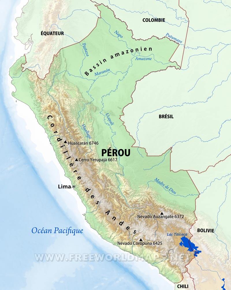 Carte Pérou