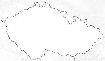 Carte Tchequie vierge