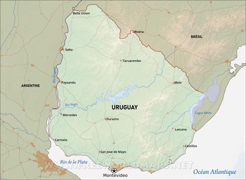 Uruguay carte d