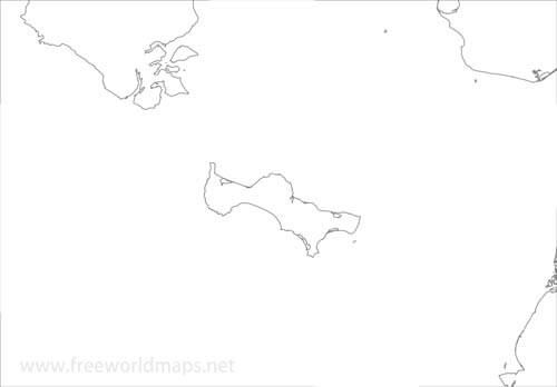 St. Lawrence Island outline map