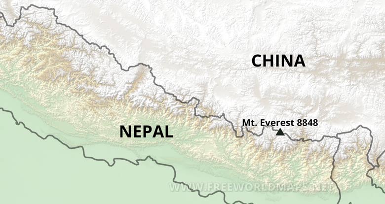 Map Of Mount Everest Mount Everest MPMZP Map Of Mount Everest Mount Everest MPMZP
