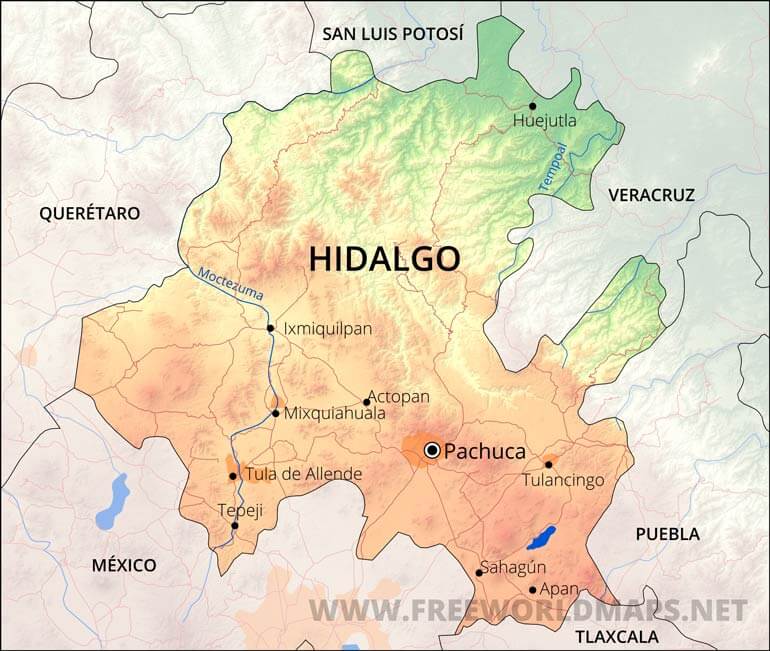 Hidalgo map