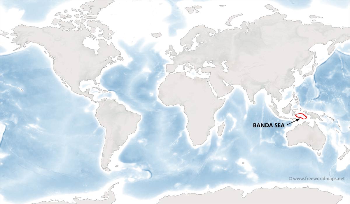 Banda Sea Map By Freeworldmaps Net